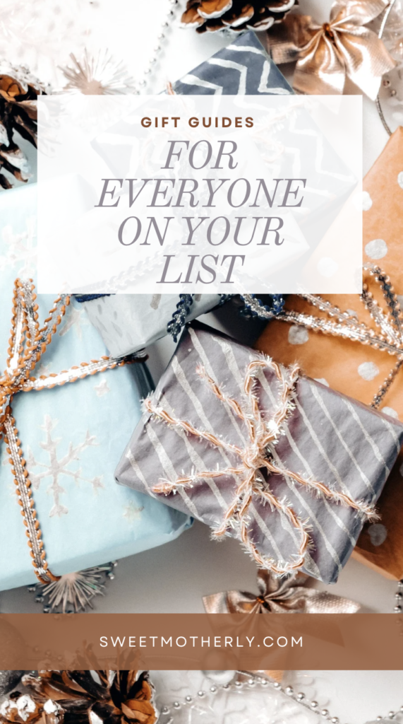 A bunch of wrapped presents with the words " for everyone on your list ".